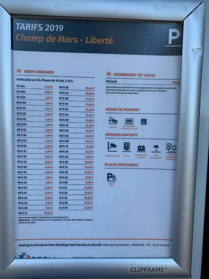 ホテルPeniche Coeur De Lille Citadelle Terrasse 24H24H Access エクステリア 写真